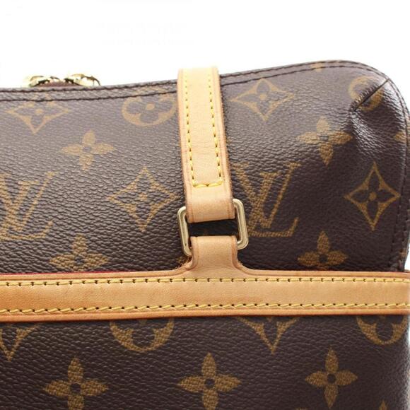 LOUIS VUITTON Brown Monogram Leather Shoulder Bag - Picture 9 of 11